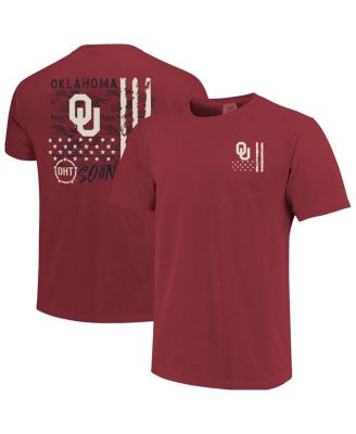 Men's Crimson Oklahoma Sooners Comfort Colors OHT Camo Overlay T-Shirt