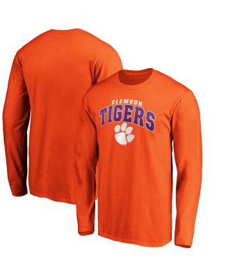 Fanatics - Men's Orange Clemson Tigers Steady Long Sleeve T-Shirt