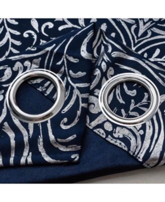 RT Designer Collection Helena Halo Foil Blackout Luxurious Decorative Curtain Panel