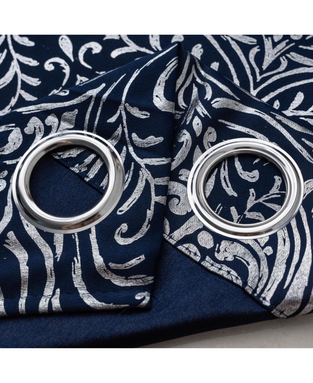 Rt Designer Collection Helena Halo Foil Blackout Luxurious Decorative Curtain Panel