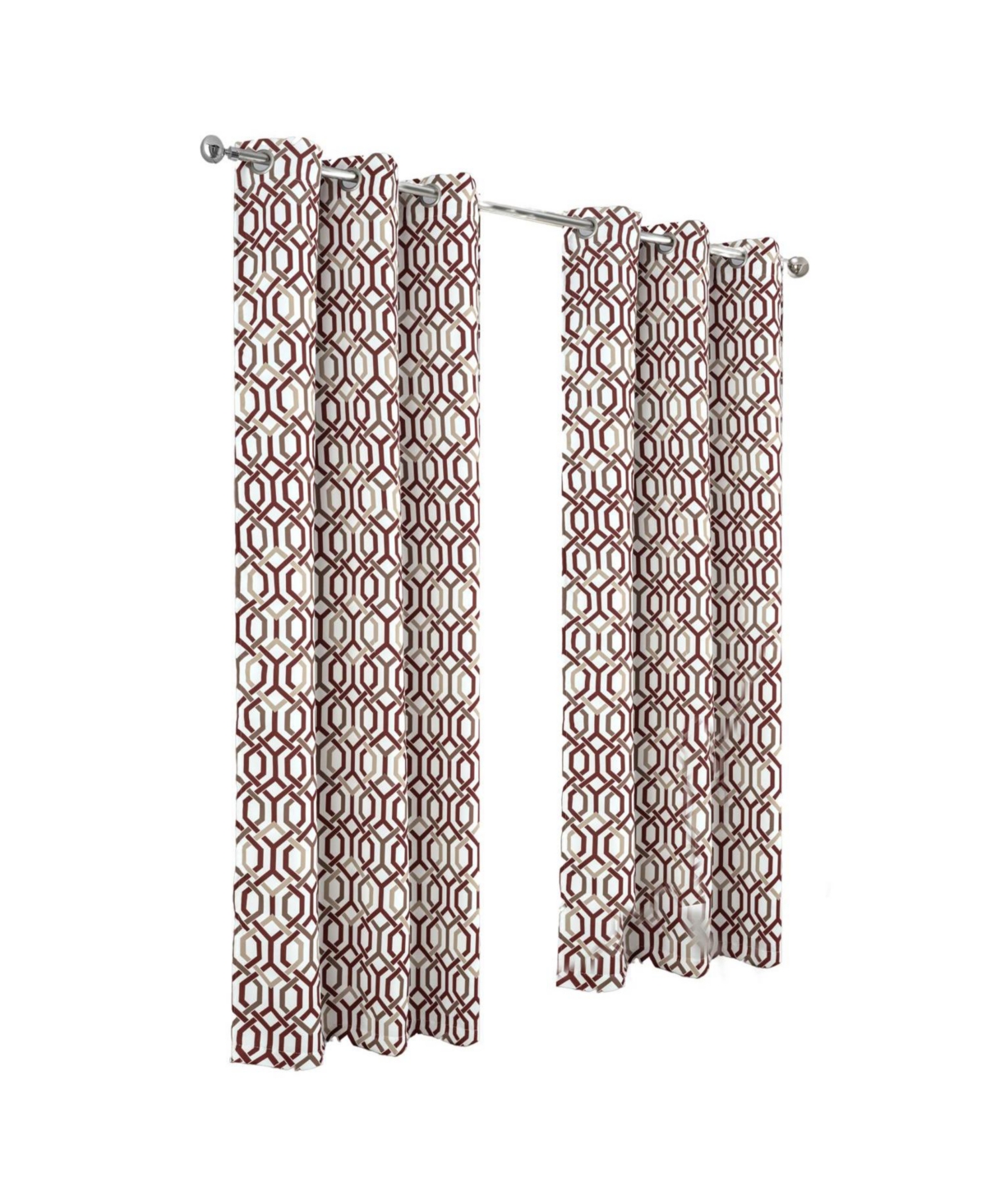 Rt Designer Collection Rory Printed Blackout Luxurious Decorative Grommet Curtain Panel 54" x 84