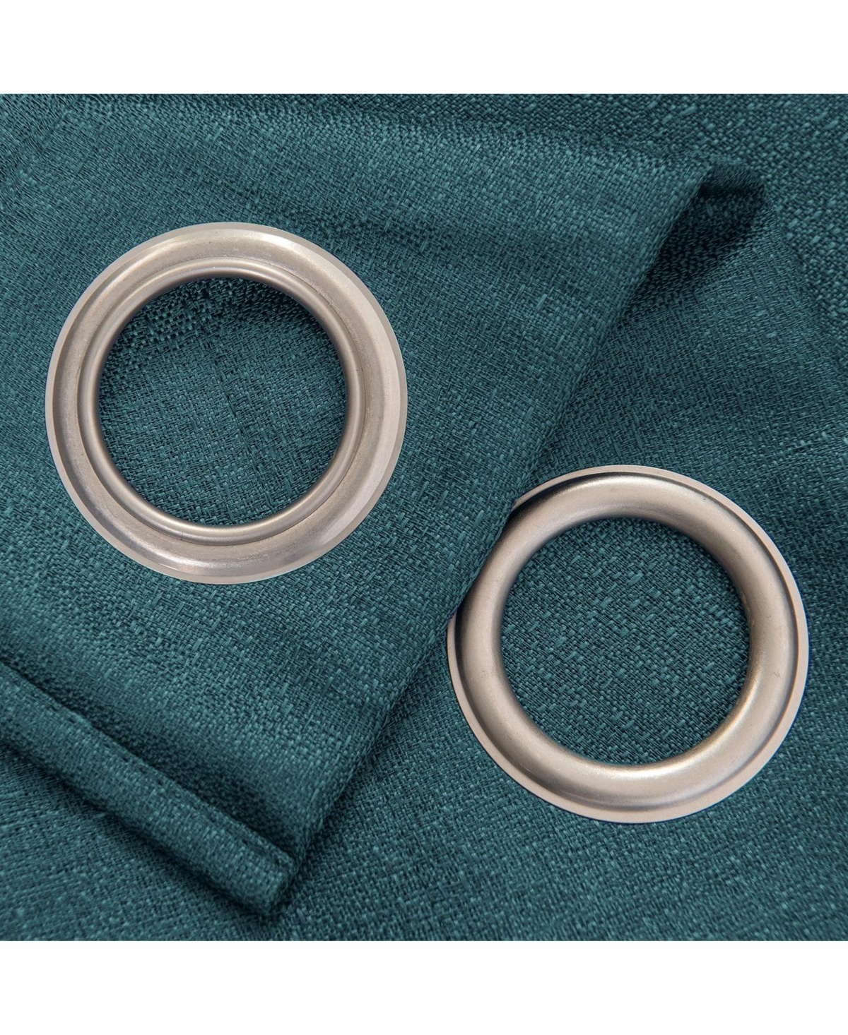 Rt Designers Collection Cole Textured Grommet Room Darkening Curtain Panel 54" x 84" Teal