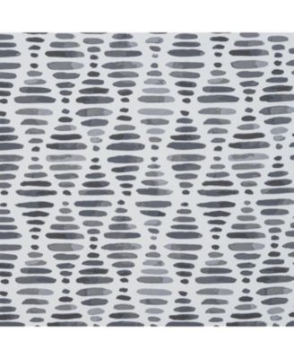 RT Designer Collection Justice Printed Blackout Luxurious Decorative Grommet Curtain Panel 54" x 84" Grey