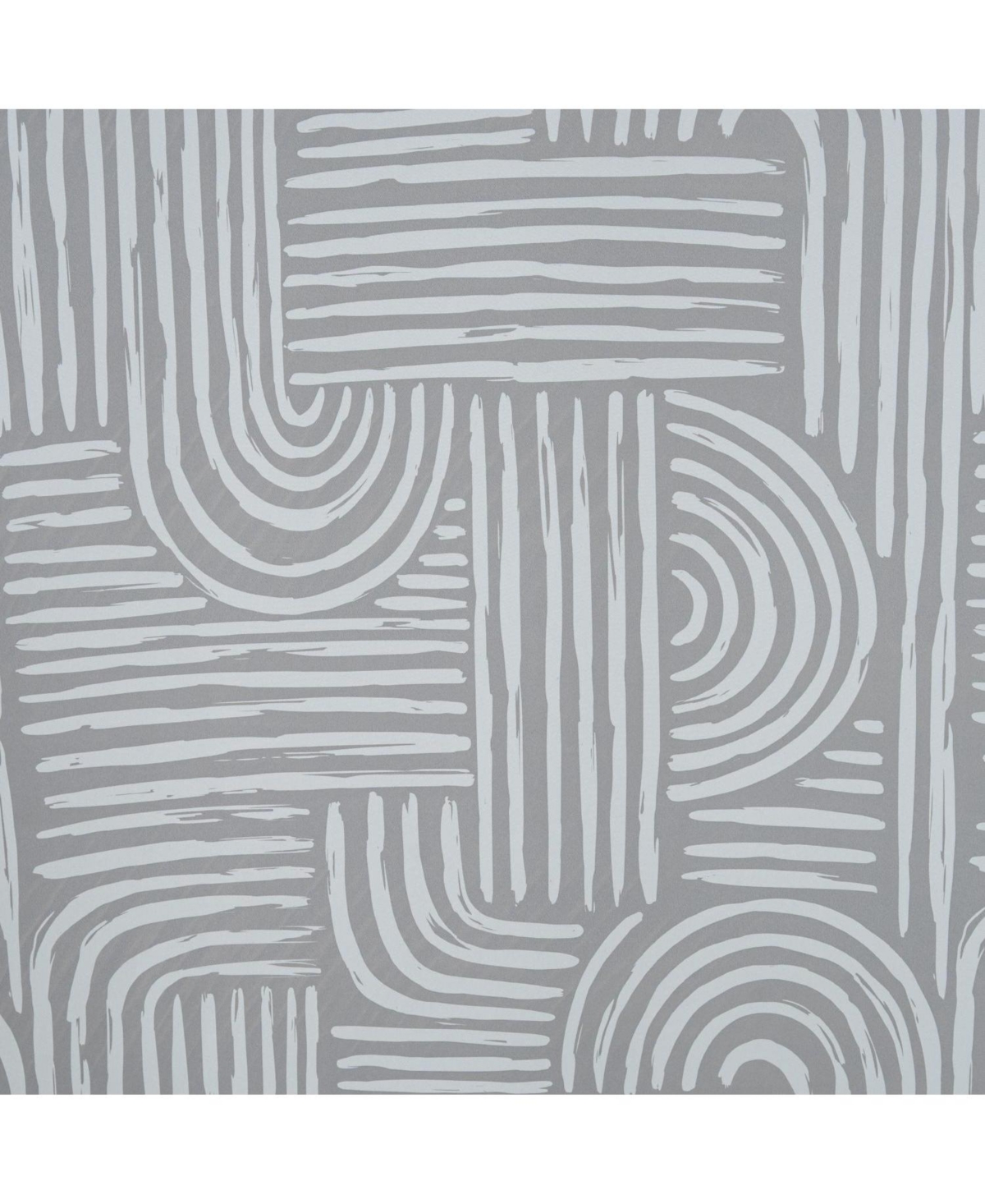 Rt Designer Collection Ashton Printed Blackout Luxurious Decorative Grommet Curtain Panel 54" x 84" Silver