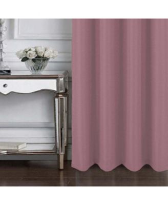 RT Designer Collection Cindy Textured 2 Pack Grommet Curtain Panel 36" x 84" Rose