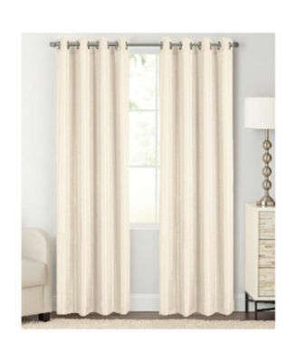 RT Designer Collection Gibson Luxurious Decorative Grommet Curtain Panel 54" x 90" Beige