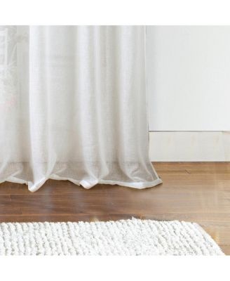 Astro Textured Rod Pocket Curtain Panel 54" x 90" White