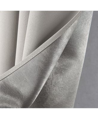 Anchorage Premium Blackout Grommet Curtain Panel 54" x 63" Silver