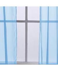 Cara One Sheer Grommet Light Filtering Curtain Panel 54" x 90" Neon Blue