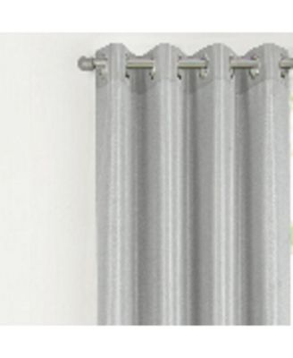 RT Designer Collection Gibson Luxurious Decorative Grommet Curtain Panel 54" x 90" Silver