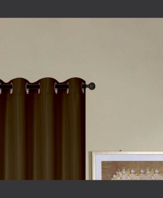 Kennedy Elegant Design Grommet Curtain Panel 54" x 90" Chocolate