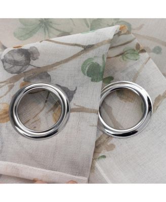 Amelia Printed Doily Grommet Light Filtering Curtain Panels for Bedroom 54" x 90"