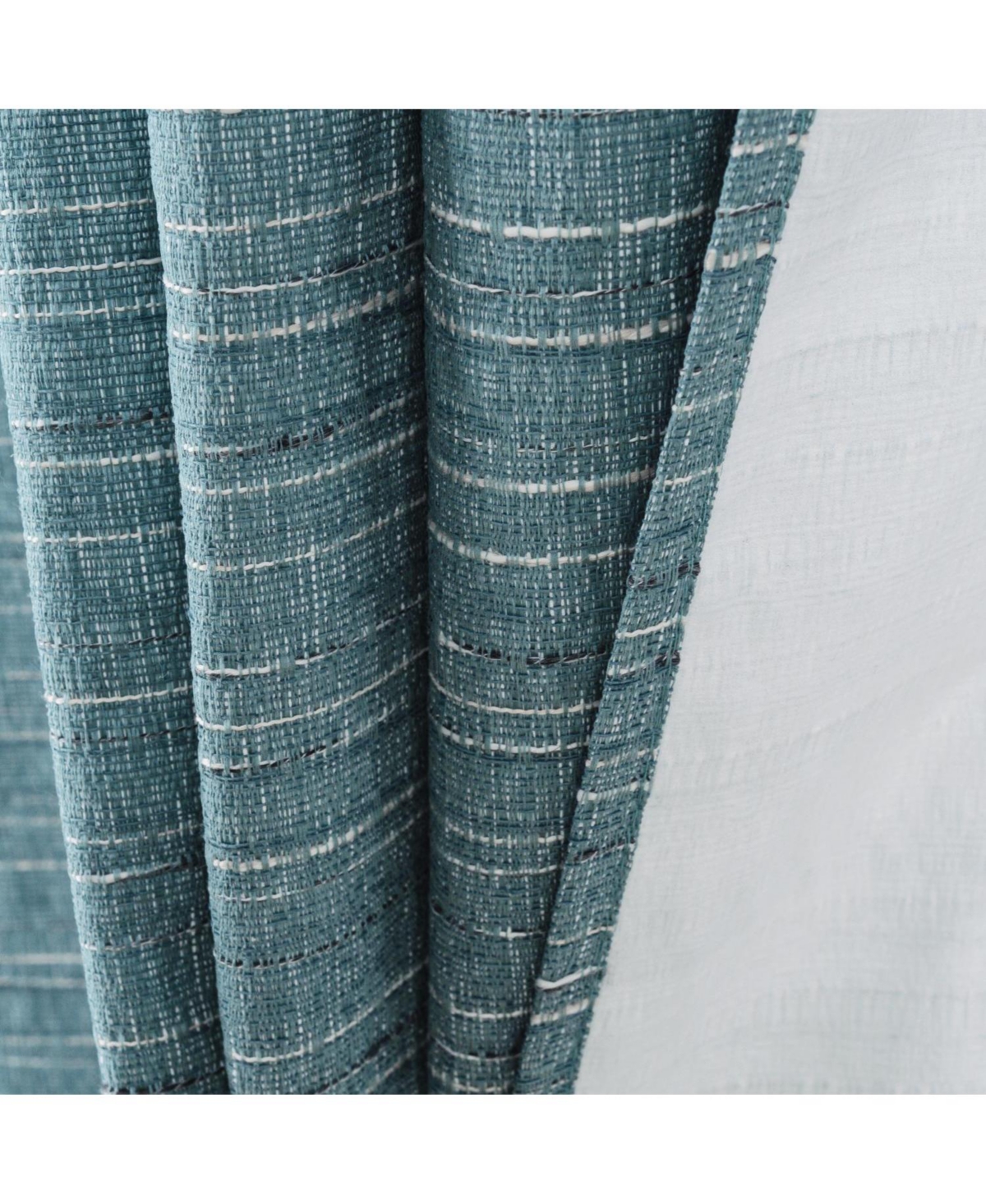 Rt Designer Collection Kensington Jacquard Foam Backed Luxurious Decorative Grommet Curtain Panel 54" x 95" Wedge