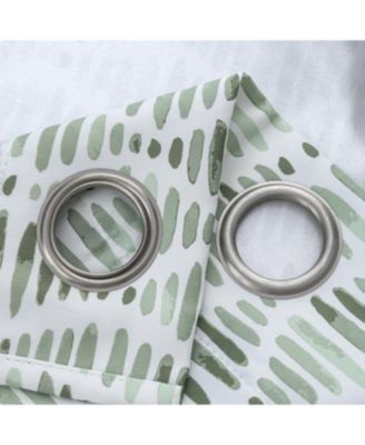 RT Designer Collection Justice Printed Blackout Luxurious Decorative Grommet Curtain Panel 54" x Sage