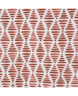 RT Designer Collection Justice Printed Blackout Luxurious Decorative Grommet Curtain Panel 54" x Spice