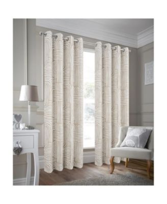 RT Designer Collection Ashton Printed Blackout Luxurious Decorative Grommet Curtain Panel