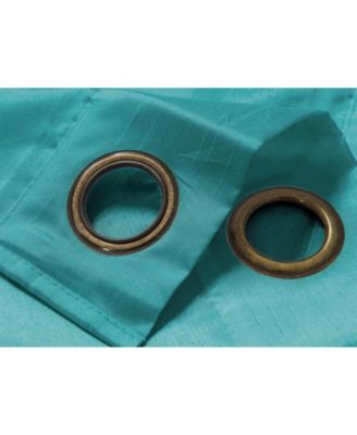 RT Designer Collection Nancy Grommet Luxurious Modern Design Curtain Panel 54" x 95" Teal