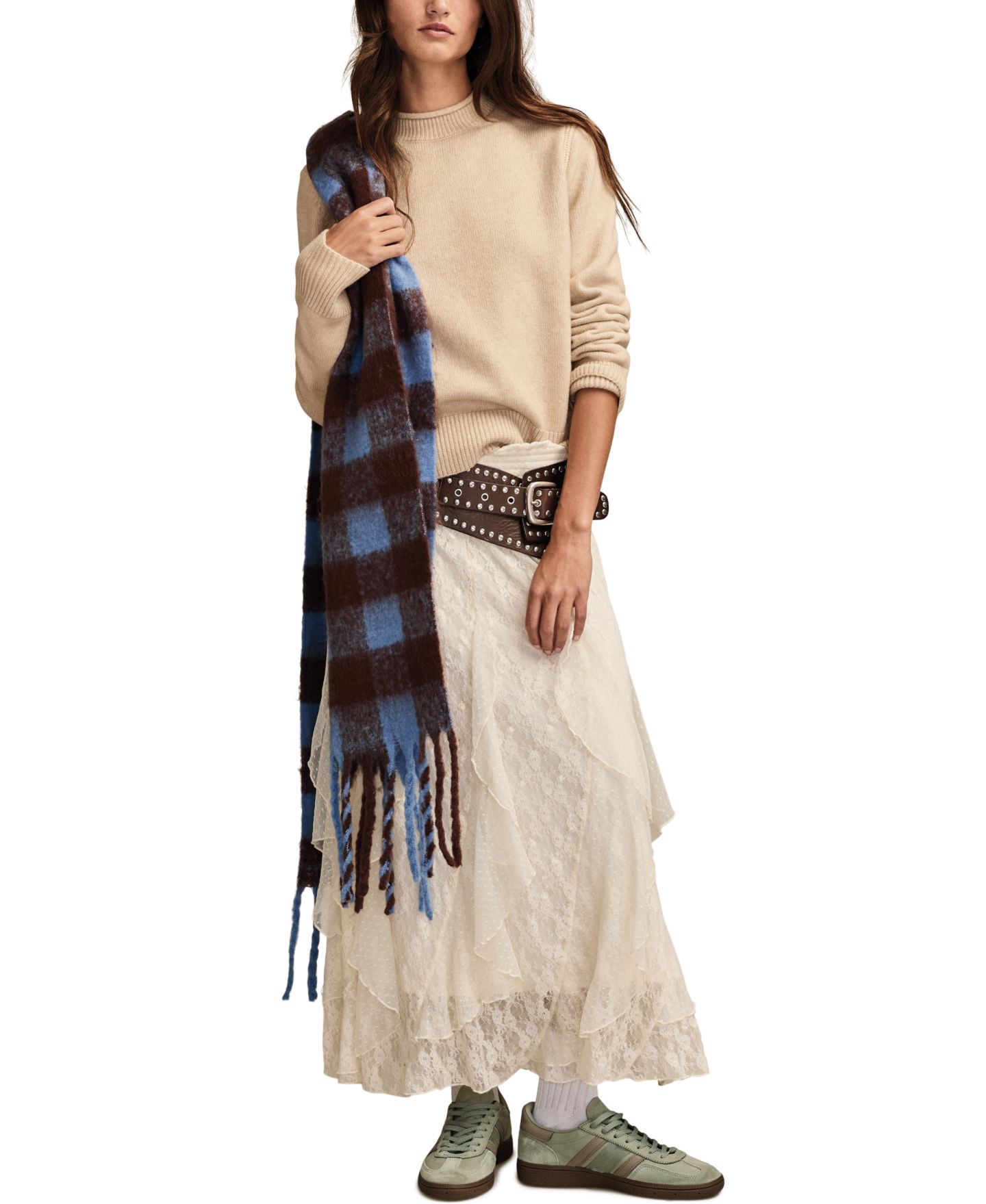 Женский свитер Lucky Brand Cloud Soft Roll Neck, цвет: Овсяное молоко — фото 2