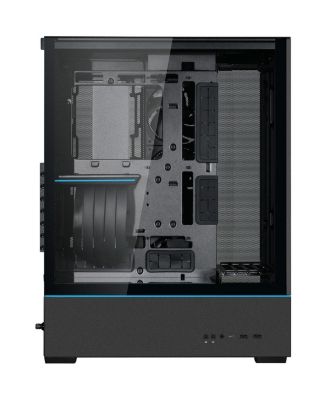 SUP01 RGB Tempered Glass ATX Small Tower Computer Case, Black