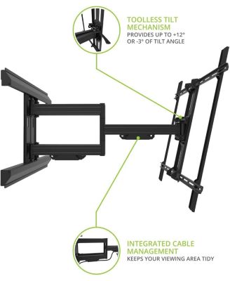 K98XR50 98 Inch Bravia Mini LED 4K HDR TV with a Kanto PMX800 Full Motion Dual Stud Mount (2025)