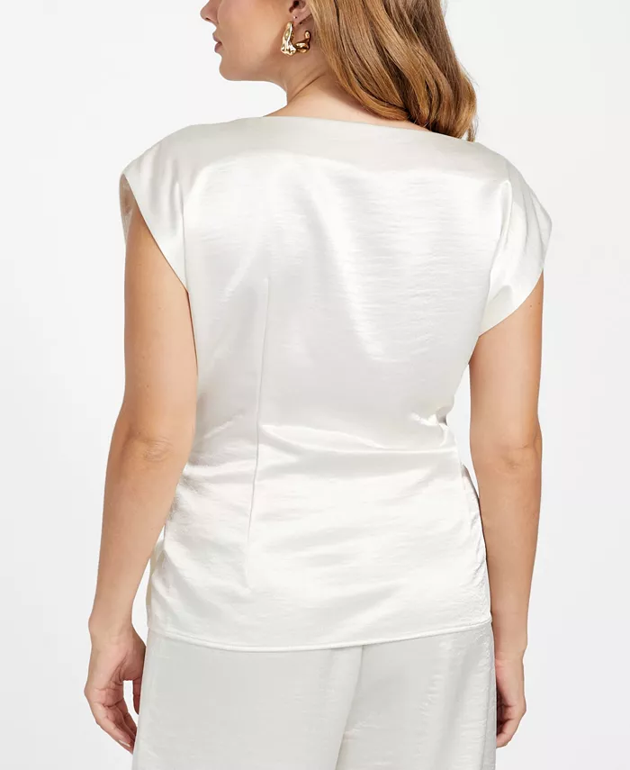 Women's Sleeveless Mara Satin Top - thumbnail 4
