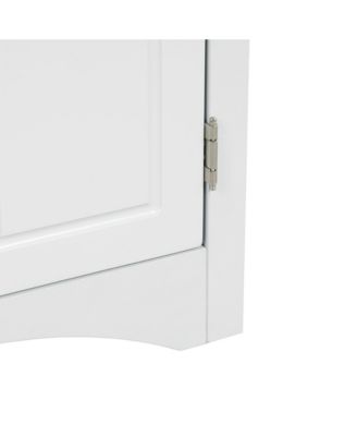 CASAINC 31.5"H MDF Adjustable Shelves, Kitchen/Home Freestanding Storage Triangle Corner Cabinet