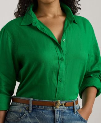 Plus Size Roll-Tab Shirt