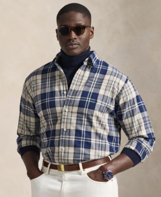 Men's Big & Tall Gingham Oxford Shirt	