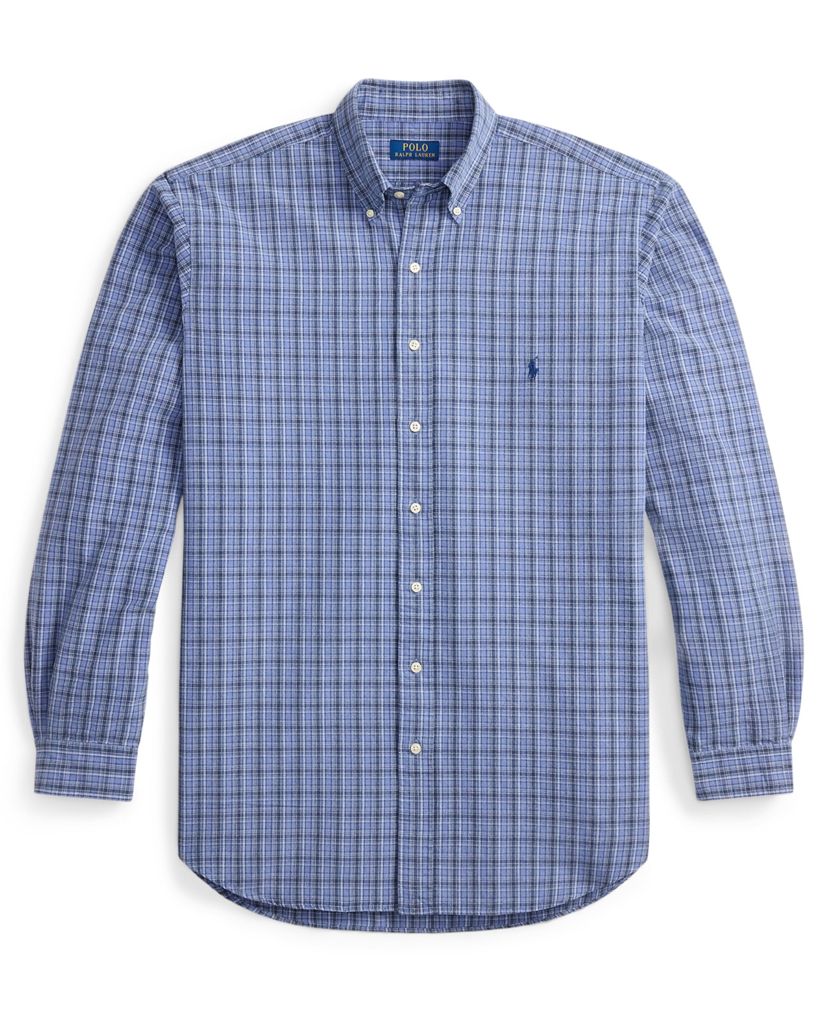 Polo Ralph Lauren Men's Big & Tall Gingham Oxford Shirt In Blue