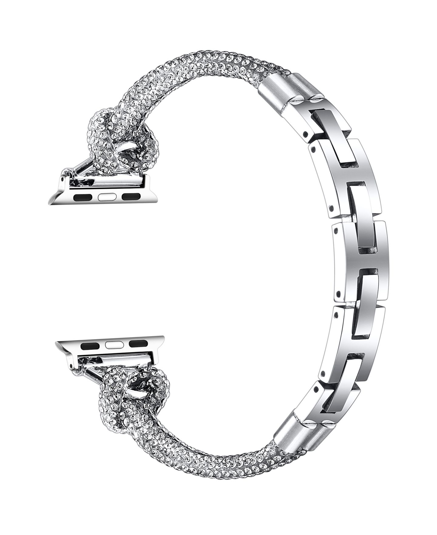 Ремешок для часов Posh Tech Serena Faux Tennis Bracelet Band for Apple Watch, Fits All Apple Watch Models, цвет: Серебряный — фото 3