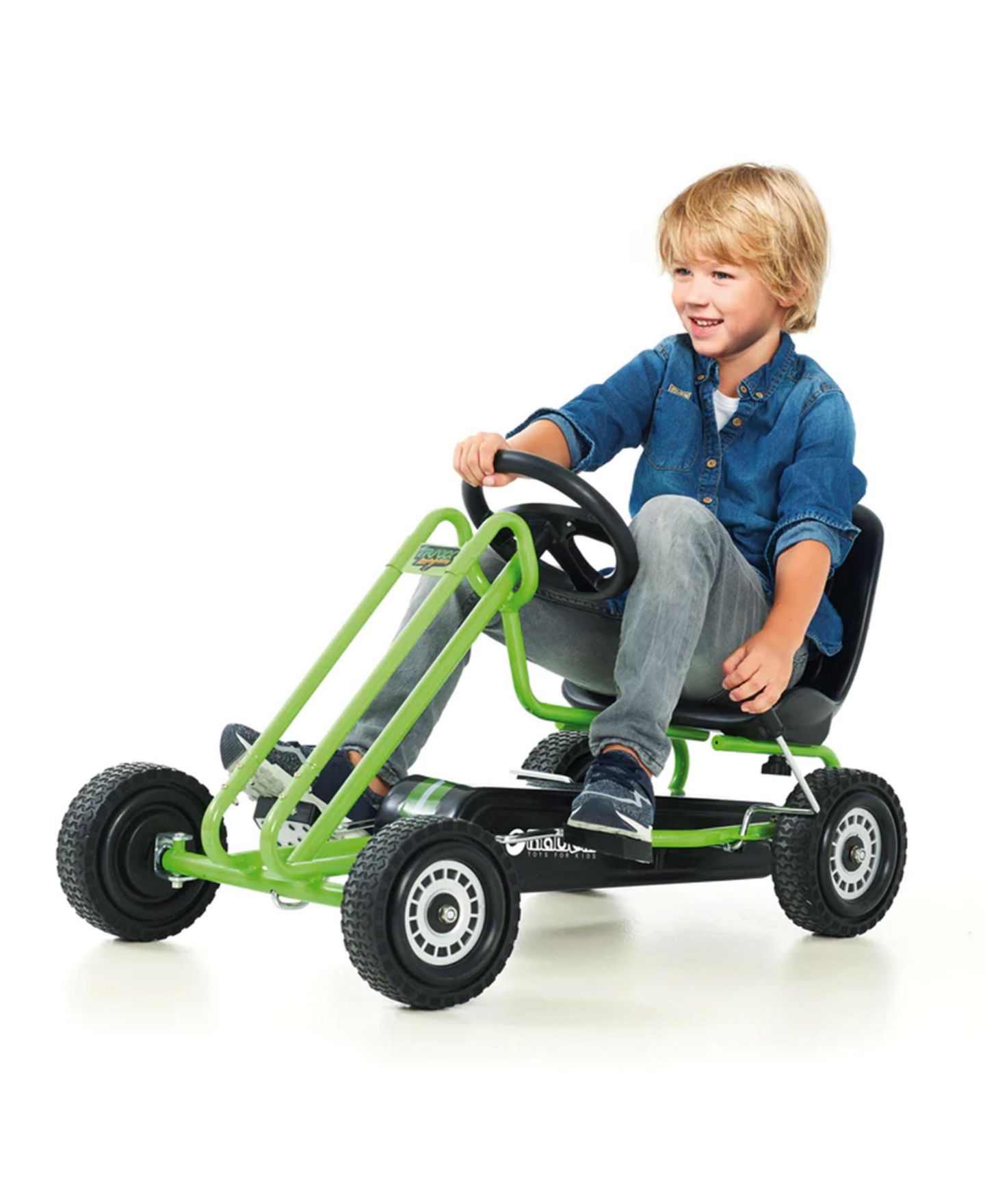 Детская игрушка Hauck Lightning Pedal Ride-On Go Kart with Adjustable Seat, 110 lbs Capacity, Ages 4-8 — фото 2