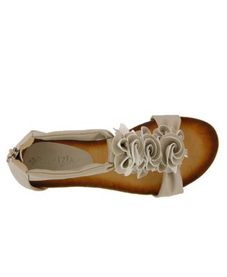 Women s HARLEQUIN Floral T-Strap Wedge Sandals with Back Zipper