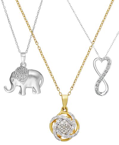 Diamond Pendant Necklace (1/10 ct. t.w.) Collection