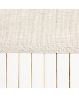 Bamboo Double Laundry Hamper with Rope Handles, 39-Gallons, White