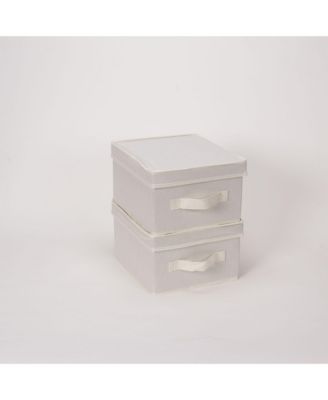 Medium Storage Bin with Lid, Natural
