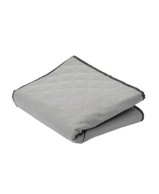 Quilted Table Leaf Storage Bag, Gray with Charcoal Trim
