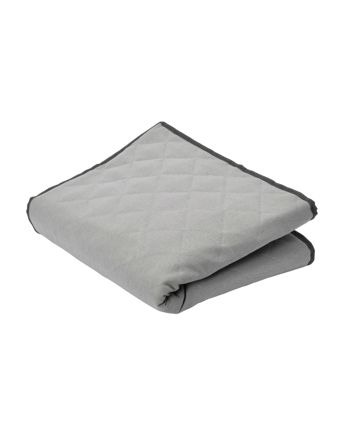 Household Essentials Quilted Table Leaf Storage Bag, Gray with Charcoal Trim