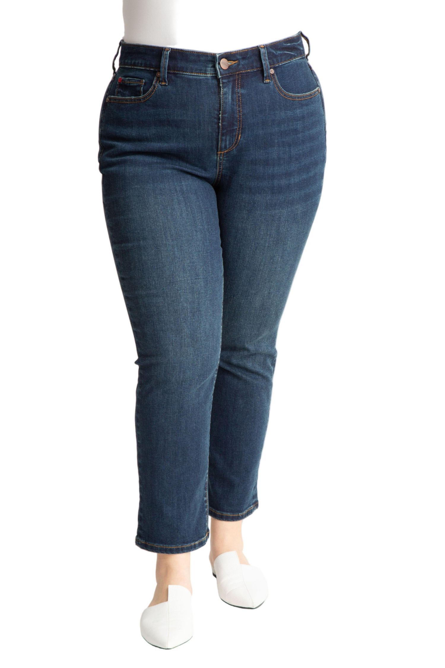 Women's Denim High Rise Straight in 28" Inseam