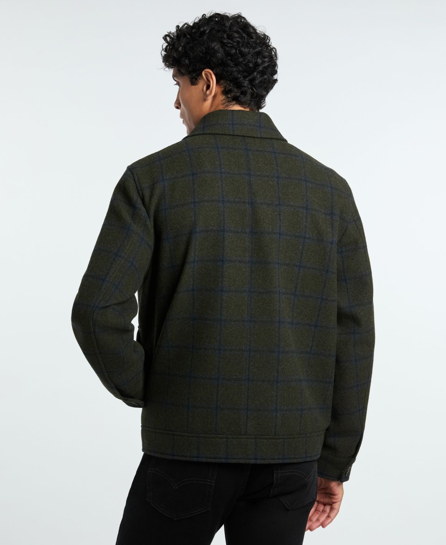 Мужская куртка Ted by Ted Baker Shirt Collar, цвет: Оливковый / Синий — фото 6