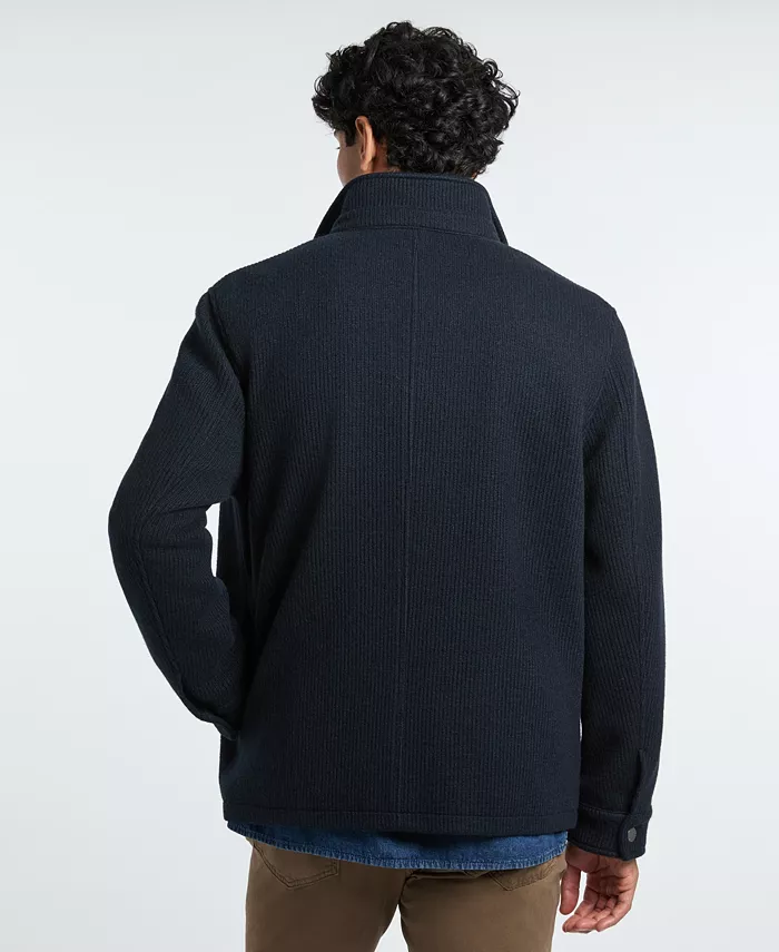 Men's Fully Lined Knit Shirt Jacket - thumbnail 6