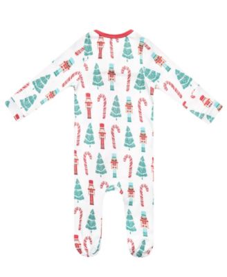 Baby Boys' and Girls' Nicholas Printed Zip-Up Footed Pajamas