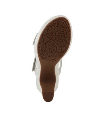 Women's Shine Crystal Strap Platform Heeled Sandals