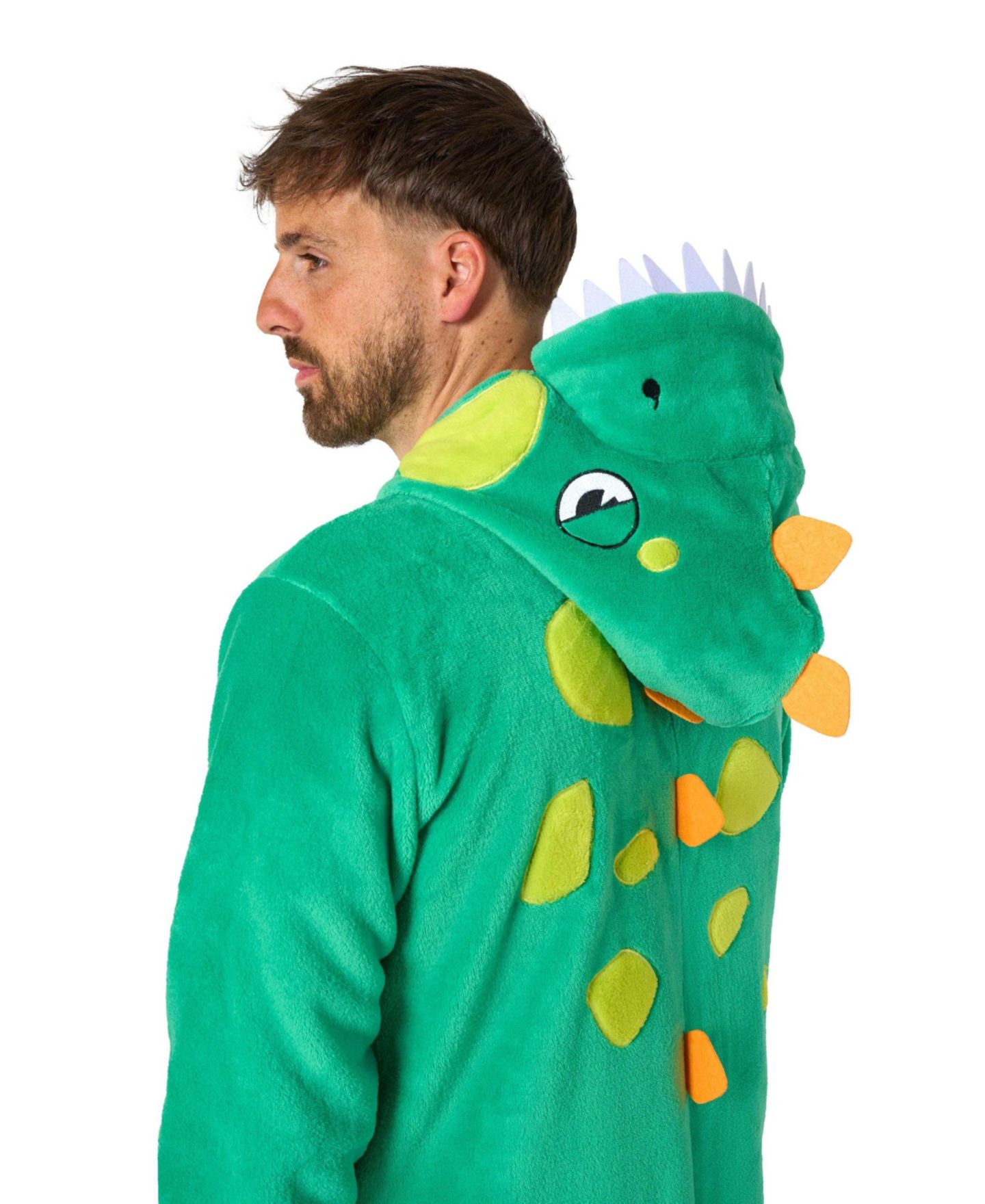 Карнавальный костюм акулы OppoSuits для взрослых, комбинезон, цвет: Зелёный — фото 7