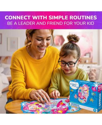 Shimmer Puzzles for Kids –  4-Pack Dragon, Rocket, Firetruck & Dinosaur Children's Game