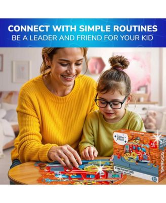 Shimmer Puzzles for Kids –  4-Pack Dragon, Rocket, Firetruck & Dinosaur Children's Game