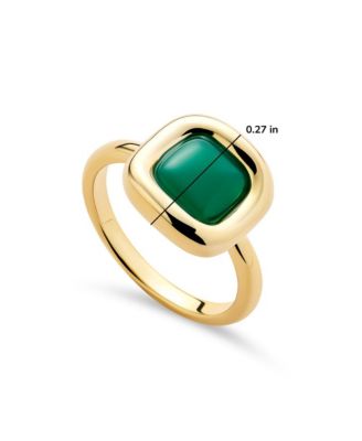 Statement Ring - Clara Ring Green Onyx