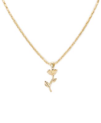 Rose Garden Collection Stem Pendant Necklace