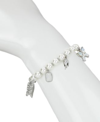 Blue Butterfly Collection Charm Stretch Bracelet