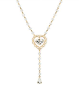 Lovely Sparkle Collection Long Y Necklace