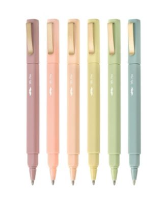 Aesthetic Pens, 6 Pack, Black Ink, Fast Dry, No Smear Bible